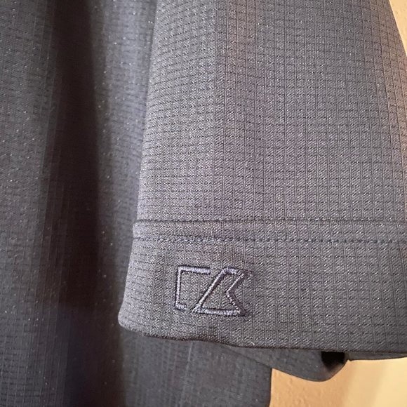 Cutter & Buck, Men's M, CB Drytec, Dark navy blue polo, 100% Polyester - Picture 3 of 4